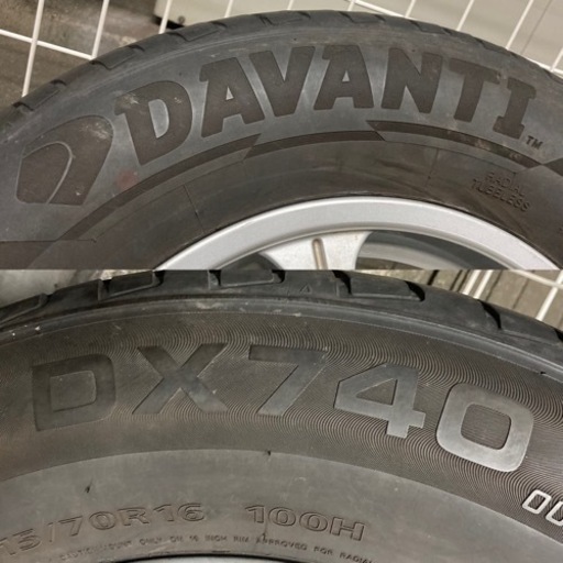 【新品バルブ　バランス調整済】215/70R16 ノーマルタイヤ　アルミ４本セット