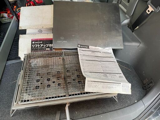 元値3.6万円★スノーピーク★ リフトアップBBQ BOX(CK-160＊脚付)★高さ調節可★　IGTテーブル対応★中古