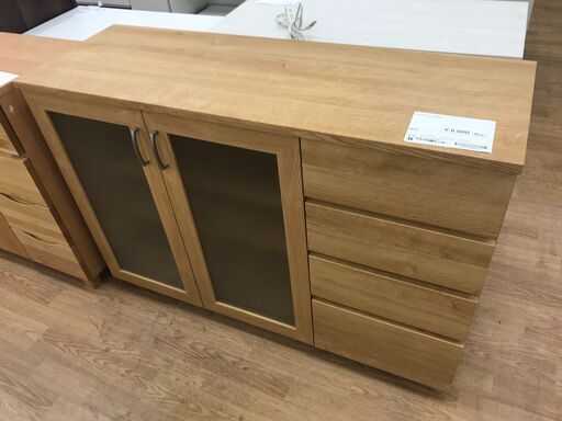 ★ジモティ割あり★ ニトリ レンジ台 ナチュラル H85×W120×D41 クリーニング済み KJ3736