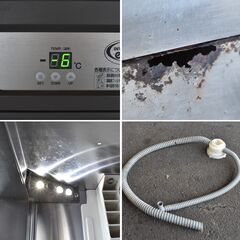 【ヤ取終了6/21】≪yt1009ジ≫ 福島工業 業務用冷蔵庫 AYC-090RM 幅90cm 奥行60cm 横型1ドア コールドテーブル AC100V 2017年 現状品 51111-05の画像