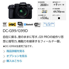 DC-G99DH-K  レンズキット　新品　パナソニック　デジタル一眼の画像