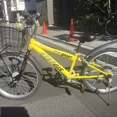 STARGIS 22インチ 子供自転車 黄色の画像