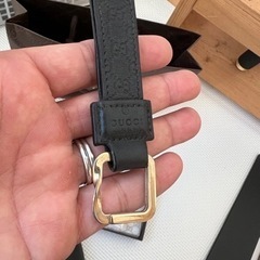 グッチ　レザー　キーホルダー　キーリング　GG柄　GUCCIの画像