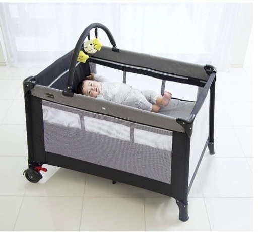 美品ほしカトージ　New Yorkbaby プレイヤード　ベビーベッド　