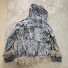 値下げ💣️【リアルレザー!!】ラビットファーコートの画像