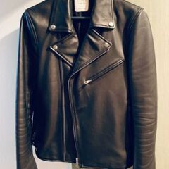 美品 UNITED TOKYO 定番 ダブル レザー ライダース ジャケット ユナイテッド トウキョウ ブラック 1 