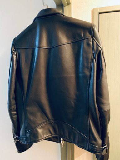 美品 UNITED TOKYO 定番 ダブル レザー ライダース ジャケット ユナイテッド トウキョウ ブラック 1 