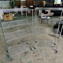 決まりました☆ほぼ新品☆2つまとめて税込¥7700☆キャスター付☆90×45