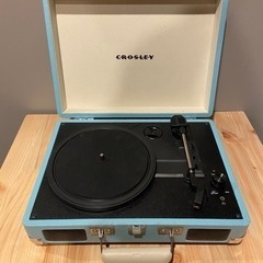 CROSLEY レコードプレイヤー　水色の画像