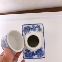 中華陶器セット（茶器・花瓶）値下げしましたの画像