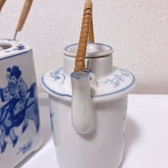 中華陶器セット（茶器・花瓶）値下げしましたの画像