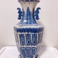 中華陶器セット（茶器・花瓶）値下げしましたの画像