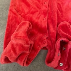 GAP 赤ロンパース  サンタ　衣装の画像