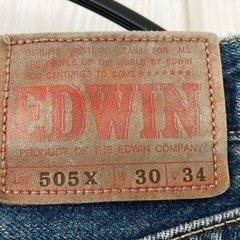 値下げ！EDWIN 505X W30 L34 ジーンズの画像