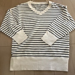 レディース　ボーダーニット
