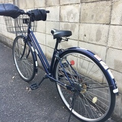自転車　ママチャリ　ネービーの画像