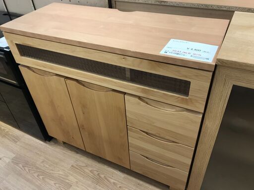 ★ジモティ割あり★  キッチンカウンター ナチュラル H83×W91×D36 クリーニング済み KJ3750