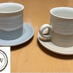 新品未使用 人気高級食器へちもん カップとソーサー 2客セット