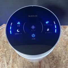 ★SUWAIGE　空気清浄機　マイナスイオンモード搭載　HE0822　2019年製　花粉モード★の画像