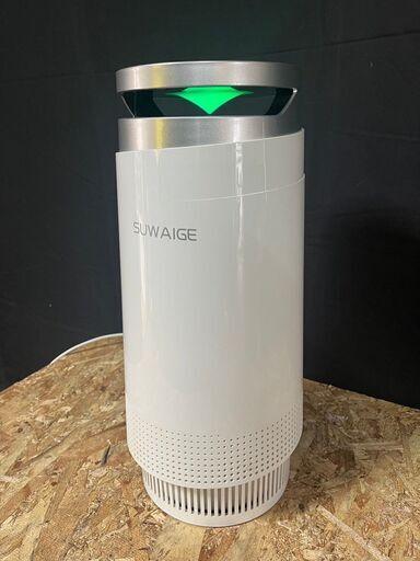 ★SUWAIGE　空気清浄機　マイナスイオンモード搭載　HE0822　2019年製　花粉モード★
