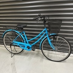 自転車　26インチ　水色
