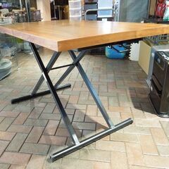 ニトリ 昇降テーブル 昇降ダイニングテーブル アクティブ ウォルナット