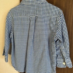 無印良品チェックシャツ80の画像