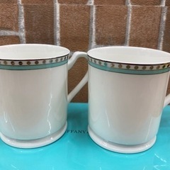 【愛品館 江戸川店】ティファニープラチナブルーバンド ペアマグ  ID:102-026451-007の画像
