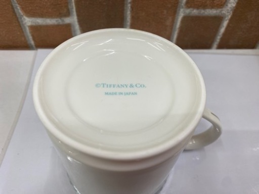 【愛品館 江戸川店】ティファニープラチナブルーバンド ペアマグ  ID:102-026451-007