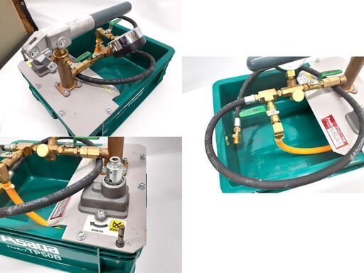 ジャンク扱い アサダ テストポンプ TP50B 水圧配管 容量10.5L ポンプ 配管工具 電動 手動 高速送水 Asada 札幌市 