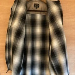 長袖　上着　チェック柄　ブラック（メンズ）の画像