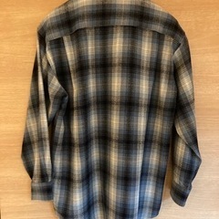 長袖　上着　チェック柄　ブルーグリーン【メンズ）の画像