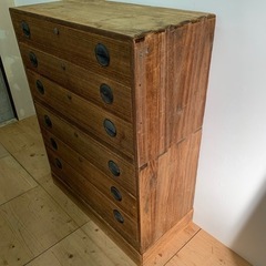 木製日本式タンス 昭和レトロ 木製日本式タンス 昭和レトロ