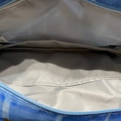 新品未使用 オルビス✖️オック・テイヤ ブルーン 限定コラボ ノベルティポーチ 青チェックの画像