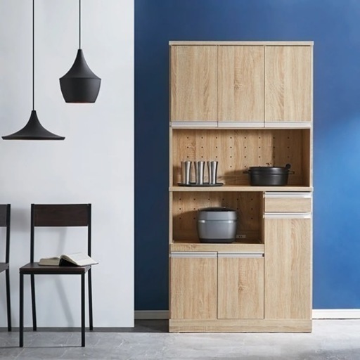 LOWYA 食器棚【幅90】 レンジボード　状態良し