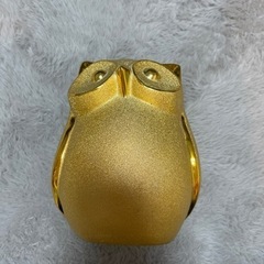 お譲り先決定 ふくろう 貯金箱の画像