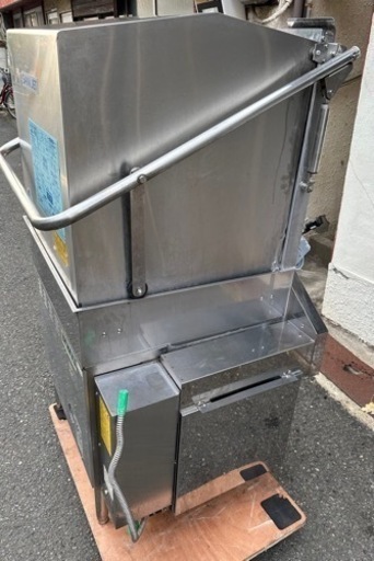 【動確済み】業務用 日本洗浄機 サニジェット 自動食器洗浄機 SD-84GA-MR 都市ガス 2016年製 三相 200V 60Hz 