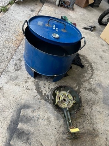 石焼き芋機　持ち運び用　オーダー品　上級黒玉砂利付き　蓋付き　石焼き野菜　バーベキュー　アウトドア