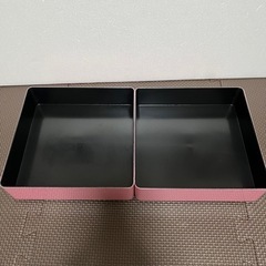 [まだあります]キティちゃんのお重箱 2段 18×18×11の画像