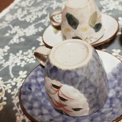 土のぬくもりが実感できるコーヒーカップとソーサー５セットの画像