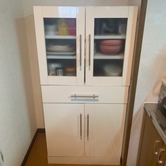 幅60cm 食器棚 ホワイト