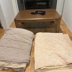 こたつ105×75コイズミ KTR3361掛け布団&下敷き付き