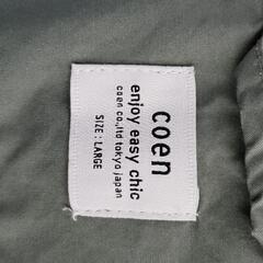 ●仮決定●coen 半袖シャツ　カーキ　Lサイズ　古着　メンズの画像