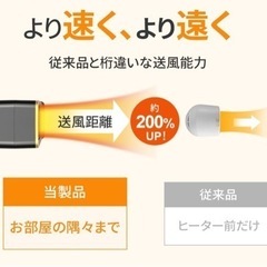 【新品未使用】セラミックヒーター ファンヒーター 2秒速暖 小型 静音 省エネ おしゃれ 足元ヒーター 12畳部屋対応 転倒自動オフ マイナスイオン付き 600W/1300W 3段階切替 卓上ヒーター 電気ヒーター セラミックファンヒーターの画像