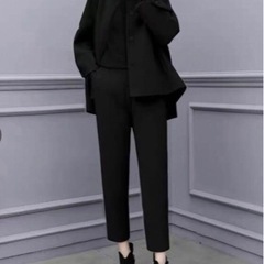 新品 秋 冬 セットアップ パンツ 九分丈 ジャケット 2点セッ...