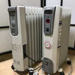 オイルヒーター（デロンギ，山善）　2台セット　差し上げます。