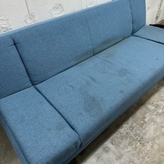 【無料】12/8まで！3人掛けソファベット　デニム色　の画像