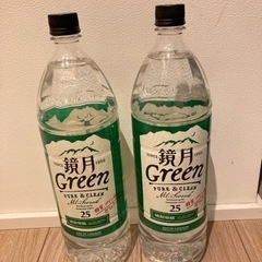 【値下げ】新品未開封★鏡月green 25度　1.8Lx2