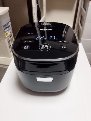 SHARP炊飯器。3合炊き