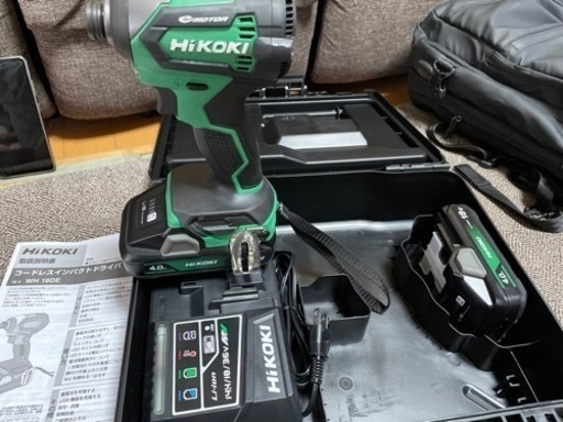 HIKOKI インパクトWH18DE 2LC バッテリーx2 充電器付属